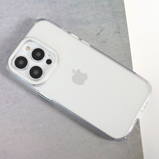 메탈 프레임 카메라 완벽 보호 클리어 하이브리드 케이스