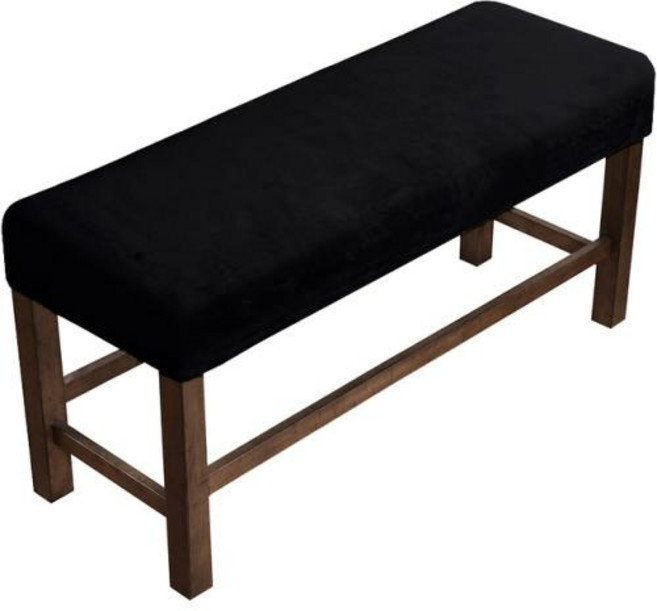 의자 커버 사무용 의자 좌석커버 고탄력 의자시트 좌석 커버 좌판커버 벨벳 부드러운 스트레치 다이닝 룸 스판덱스 탄성 벤치 거실 주방 침실 슬립 보호대, 1개, 7) Black