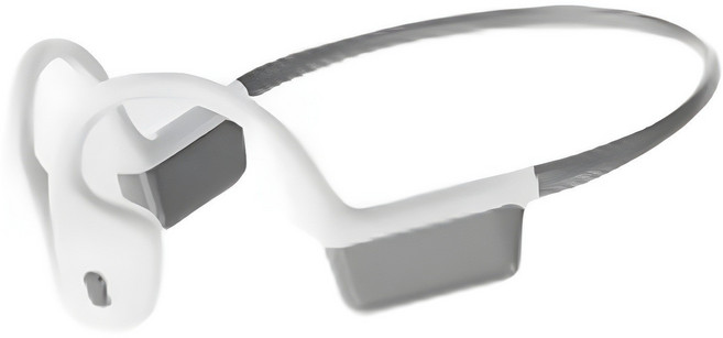 跨境降噪骨傳導耳機藍牙不入耳運動耳機適用蘋果安卓快充藍牙耳機, 如圖所示, 白灰