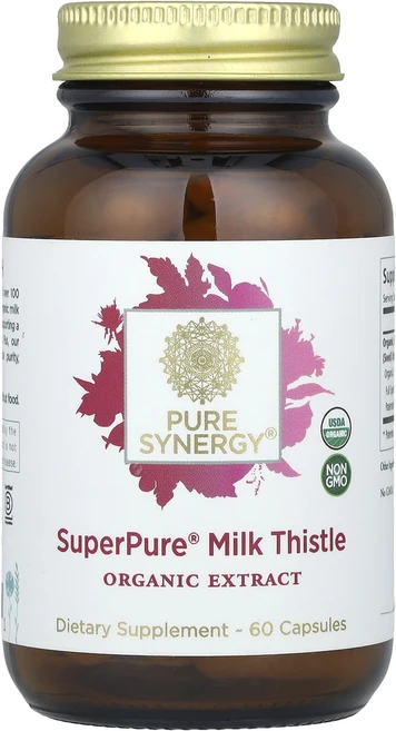 몸관리하세요 겨울입니다 Pure Synergy Super Pure 밀크시슬 유기농 추출물 캡슐 60정 특별관리진행, Pure Synergy Super Pure 밀..., 1개 - 쿠팡