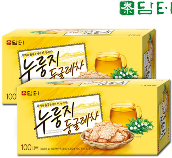 담터 누룽지 둥굴레차 100T 둥글레차, 1.5g, 100개입, 2개