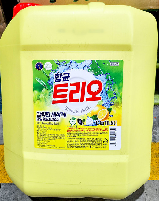 트리오 (애경산업 12K) 업소용/항균소독제/채소세척제/과일세척제/전문점용, 1개, 12kg