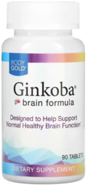 바디골드 징코바 브레인 포뮬라 90정 은행나무잎 추출물, 1개 - 쿠팡