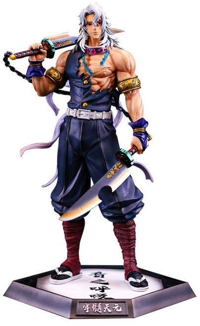 귀멸의칼날 음주 우즈이 텐겐 핸드메이드 피규어 굿즈, 1개