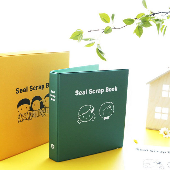 포켓몬빵 띠부띠부씰앨범 수집 마브 그린 스크랩북 중형앨범