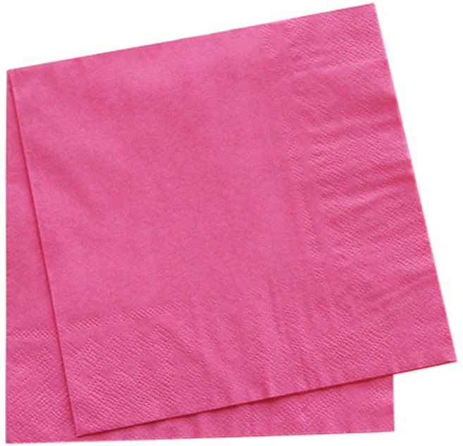 피플스파티 파티 칼라 냅킨, 핫핑크, 1개, 60개입 - 쿠팡