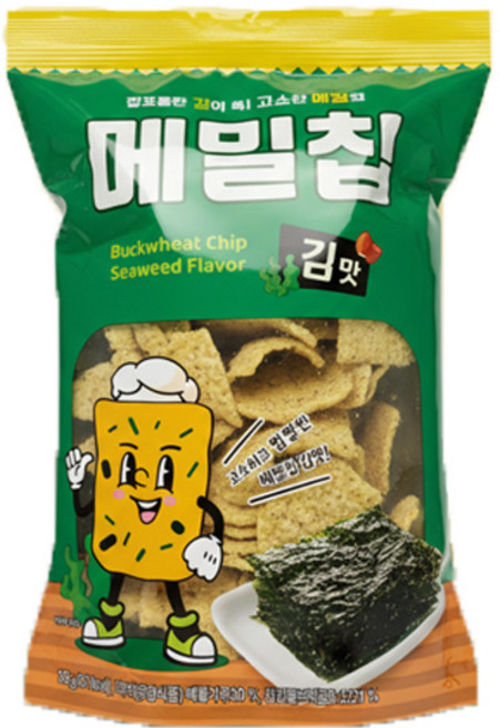 메밀칩 김맛 160g, 8개