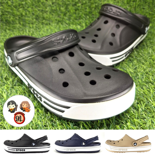 [정품] 크록스 슬리퍼 남성 여성 샌들 실내화 리넨니아 해리포터 액세서리 세트