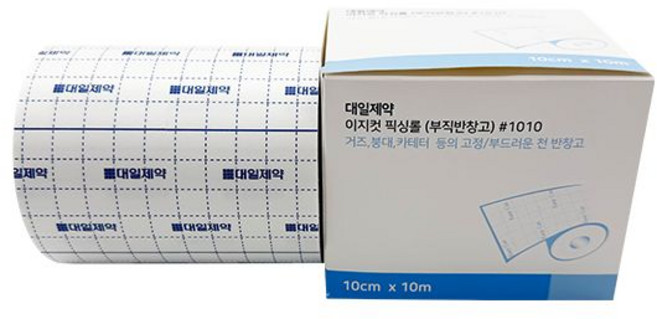 대일제약 이지컷 픽싱롤10cmX10m 픽스롤 부드러운 천반창고 의료용밴드 드레싱밴드 테이프