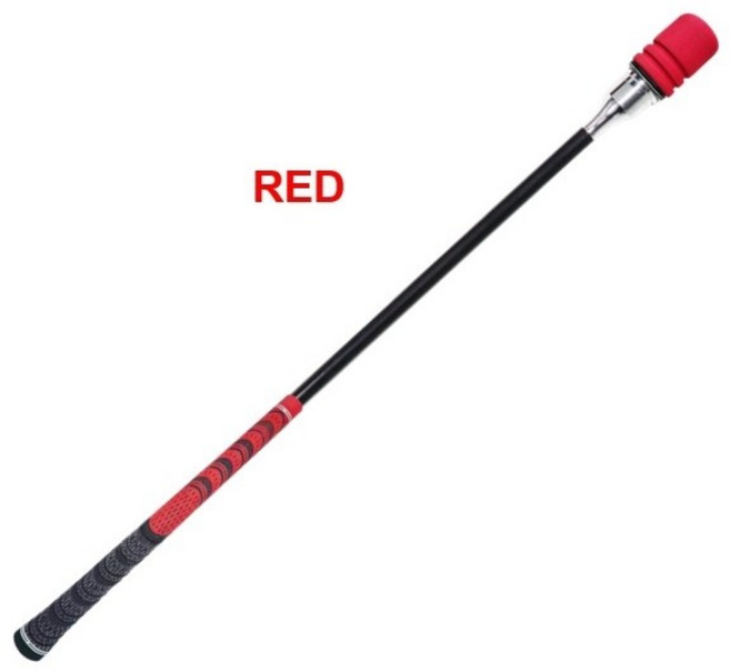 MO EYES 비거리 향상 실내 실외 골프 스윙연습기, HG77-스윙연습기, 1개, red