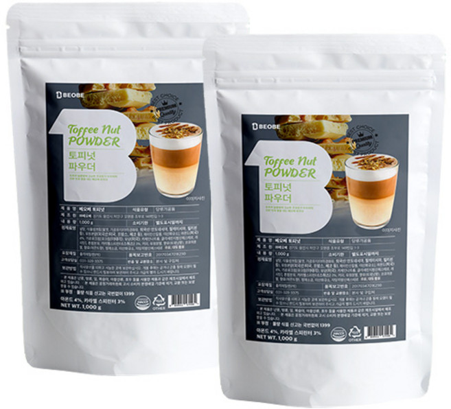 베오베 토피넛 파우더, 1kg, 1개입, 2개