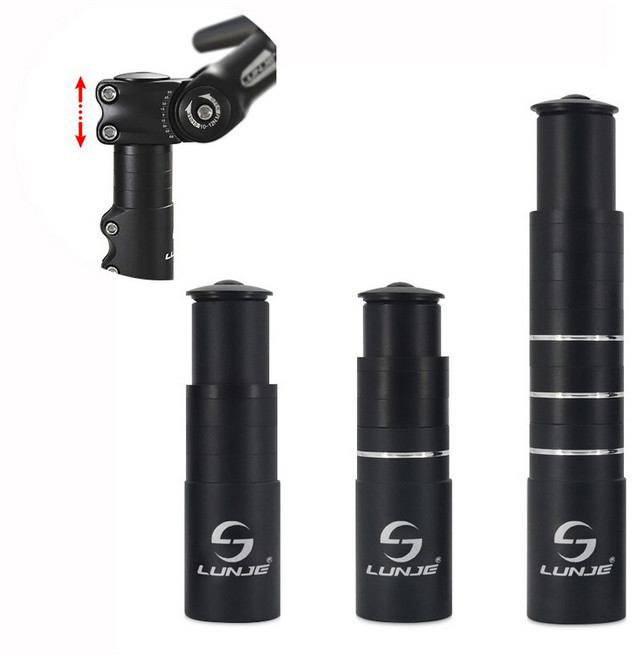자전거 익스텐더 스템 핸들 헤드업 높이 조절 115mm 180mm 210mm mtb 손목 허리 통증, S115mm, 1개