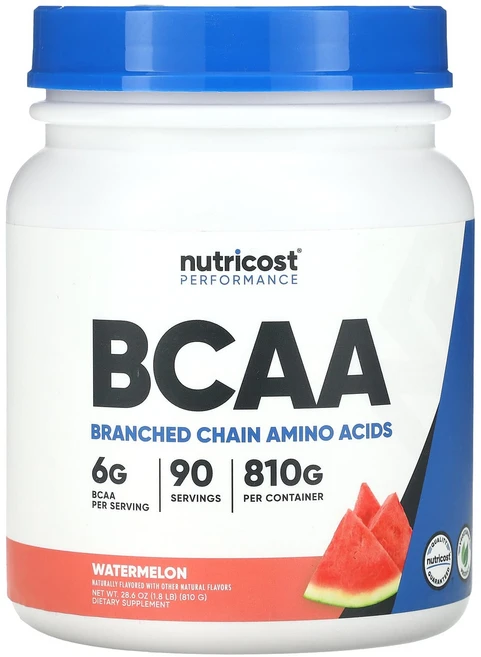 Nutricost 운동 능력 BCAA 수박 810g(1.8lb), 1개, 810g - 쿠팡