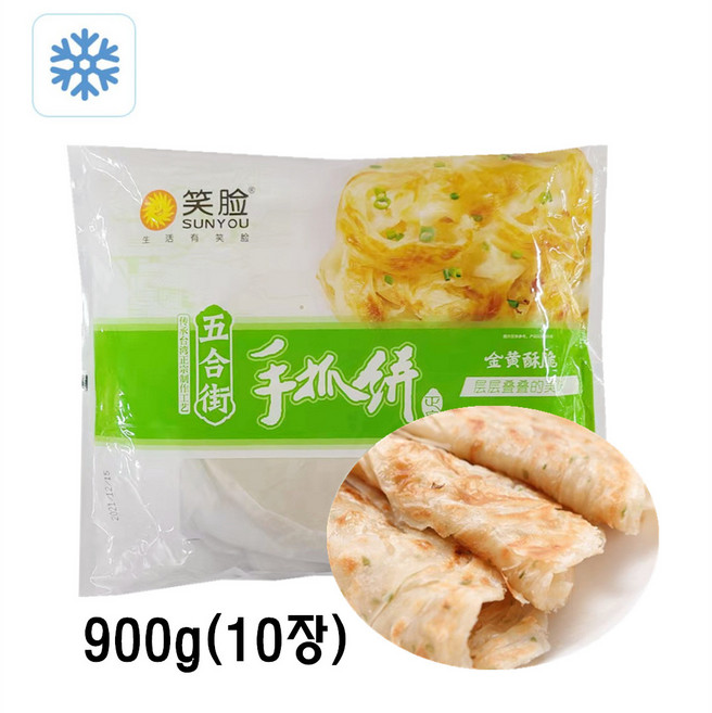 <터보마켓> 중국식품 중국수입 충향풍미 수좌병 전병 900g 10장, 1개