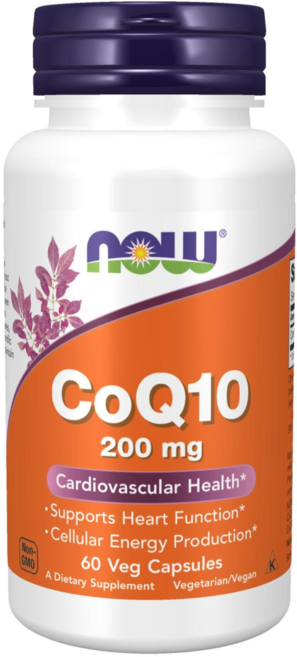 NOW Foods CoQ10 200mg素食膠囊, 60顆, 1罐