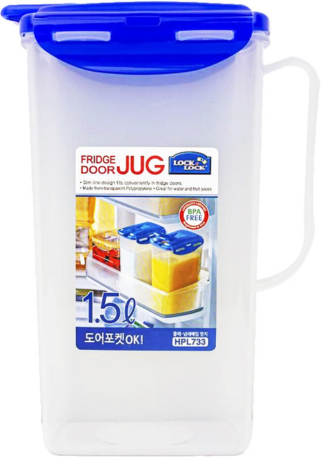 락앤락 PP손잡이물병 1.5L, 혼합색상, 1개