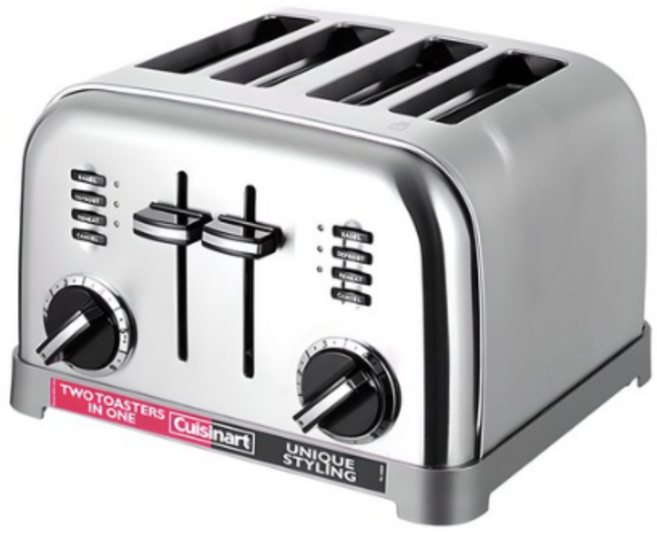 쿠진아트 메탈클래식 4구 토스터, 4구 CPT-180KR