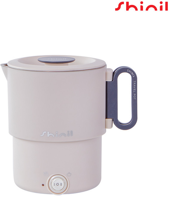 신일 포터블 전기포트 220V 110V겸용 분리세척 여행 캠핑 휴대용 라면포트, 신일 포터블포트 (아이보리)