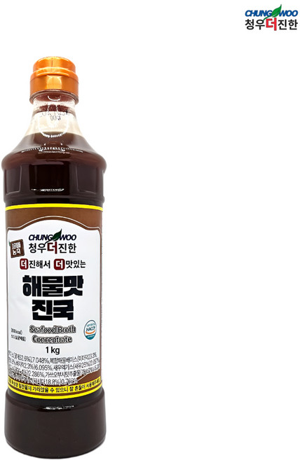 청우 더진한 해물맛진국 소스 해물육수, 12개, 1kg