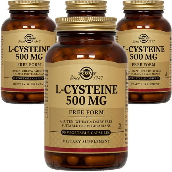 솔가 L-시스테인 500mg 베지터블 캡슐, 90정, 4개 - 쿠팡