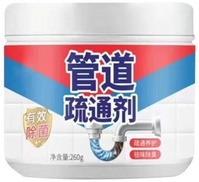 管道疏通劑 快速疏通, 1個, 260g疏通劑強效款