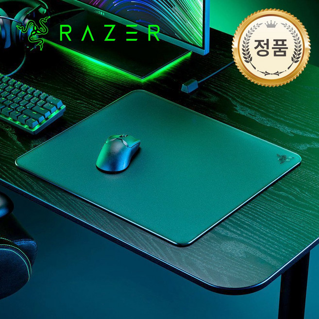 레이저 ATLAS 마우스패드, 0 블랙 아틀라스 강화유리 패드, 1개