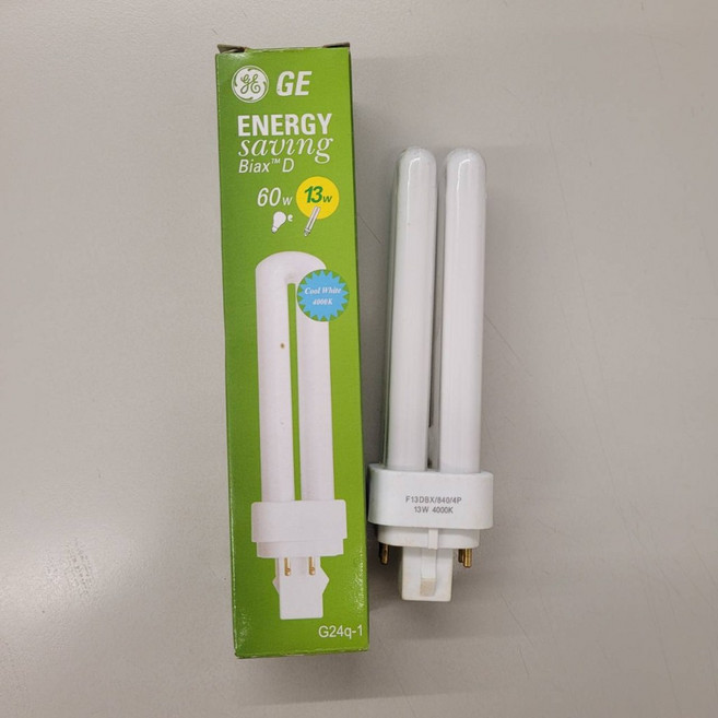 GE 奇異 F13DBX/840/4P 13W 緊密型日光燈管 G24q-1, 1個