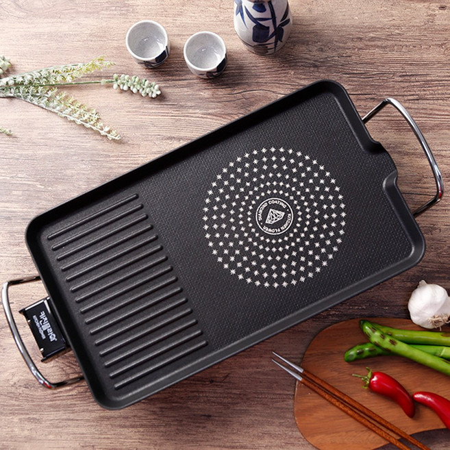 플라라 키친플라워 와이드 전기 불판, 와이드그릴팬 40cm