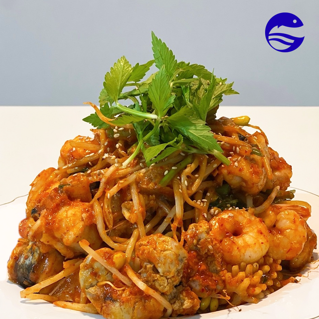 [감탄수산] 순살 아구찜 밀키트 2~3인분(아귀 콩나물 미나리 오징어 새우 양념장), 2세트, 1.3kg