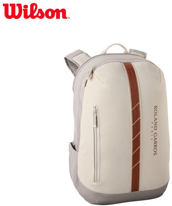WILSON 2025 롤랑가로스 테니스 라켓 가방 백팩 크림 WR8042701001, 1개