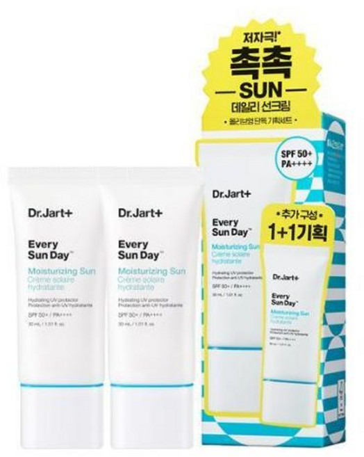 닥터자르트 에브리선데이 모이스처라이징 선 30ml 1+1 세트, 닥터자르트 에브리선데이 모이스처라이징 선 30ml 1+