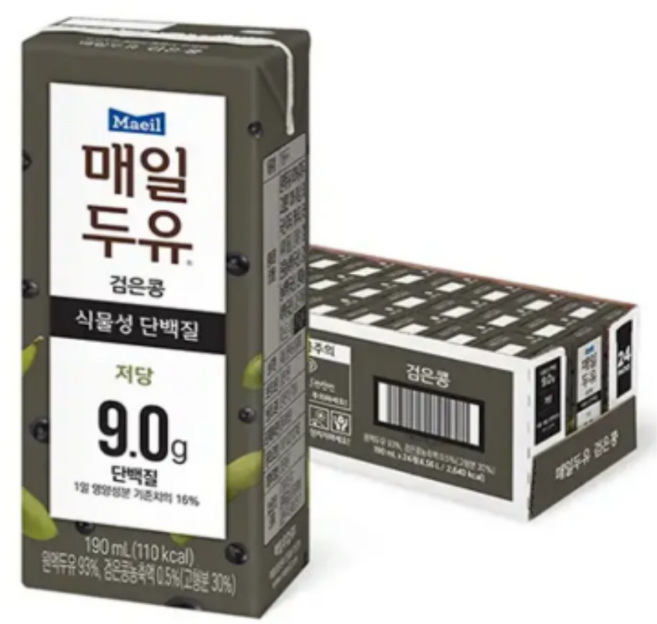매일두유 검은콩 고단백 190ml 24개
