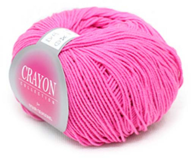 [앵콜스] 크레용실 낱개(10+1) 인형실 소품실 면사 뜨개실 털실, 34 풍선껌핑크, 1개