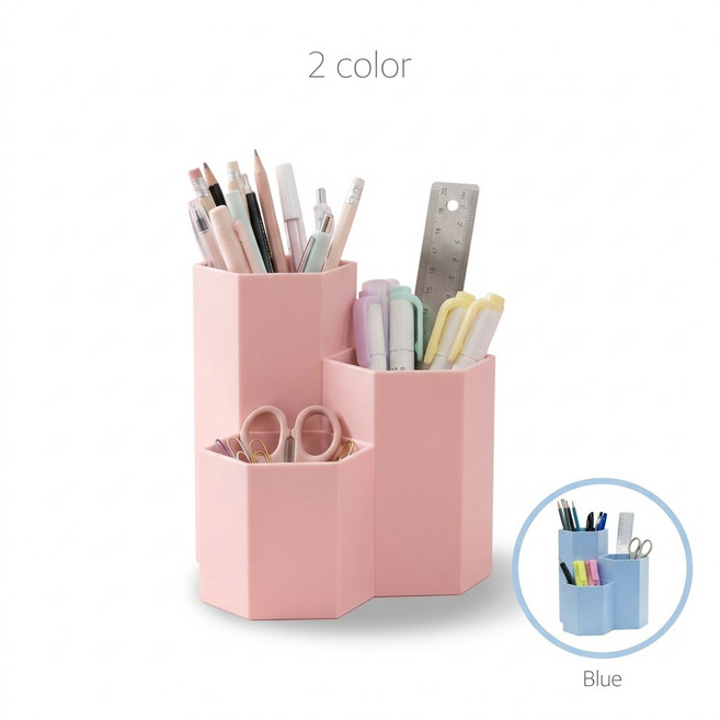 퓨어온 연필꽂이, 1개, 핑크