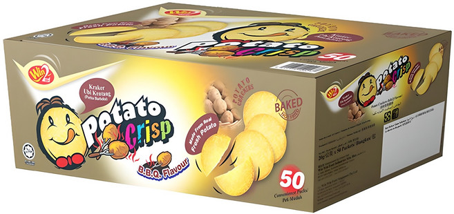 윈윈푸드 포테이토 크리스프 스낵 바베큐맛 50p, 1kg, 1개