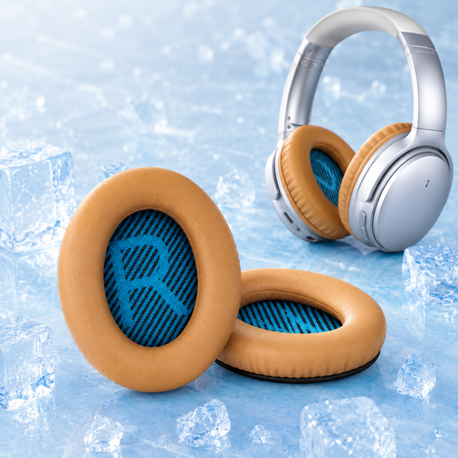 보스 QC35 QC25 이어 커버 솜 QC25 QC15 AE2 헤드셋 커버 교체, 1세트, 브라운