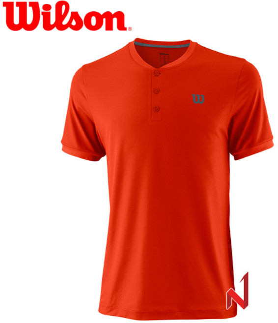 윌슨 반팔티 헨리 WRA762905 레드 남성