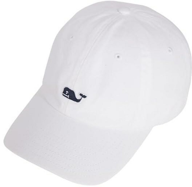 Vineyard vines 남성용 고래 로고 야구 모자 화이트 캡 One Size115378