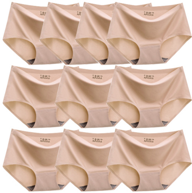 심리스 노라인 무봉제 여성팬티 머리끈 10p 세트