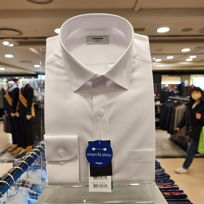 NC 불광점 레노마 # 2023 # 노 아이롱 스판 일반핏 긴팔셔츠 RZRSGP-005-WH-5