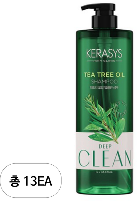 케라시스 티트리오일 샴푸, 1L, 13개