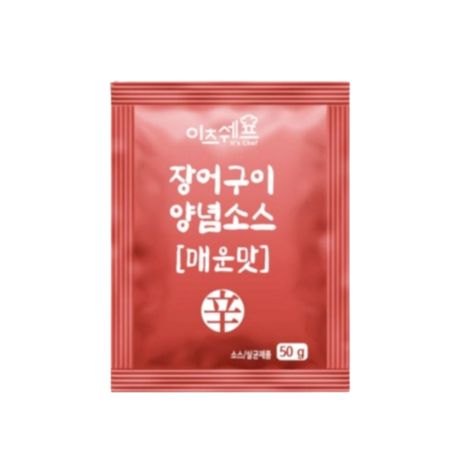 이츠쉐프 장어 양념소스 매운맛, 50g, 20개