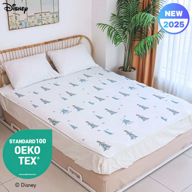 <신규한정>한일의료기 오코텍스 프리미엄 냉감 쿨 패드 엘사와 올라프 슈퍼퀸(150 x 200), 슈퍼퀸(혼합), 쿨매트