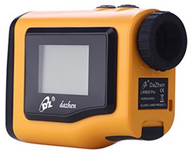 DAZHEN 高爾夫 可測坡度 精準測距 提升球技, 黃色, 雷射測距儀