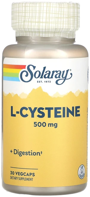 Solaray l-시스테인 500mg 베지 캡슐 30정, Solaray l시스테인 500mg 베지 캡슐 30정, 1개 - 쿠팡