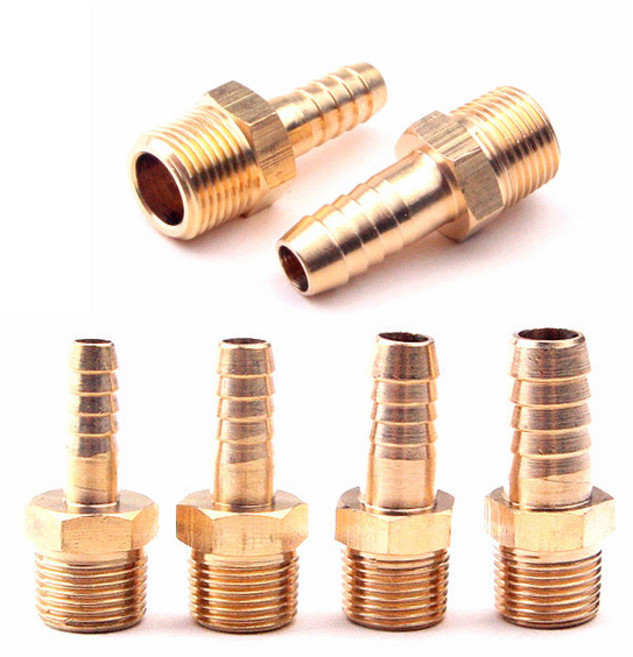 국산 나사 호스 니플 PT 1/4 3/8 1/2 닛플 8 9.5 11 13 16mm 신주 동 호스닛뿔 호스닛플 호스니뿔 배관 볼밸브 닛뿔 호스연결대 호수니플 에어호스 파이프 연결, 1개