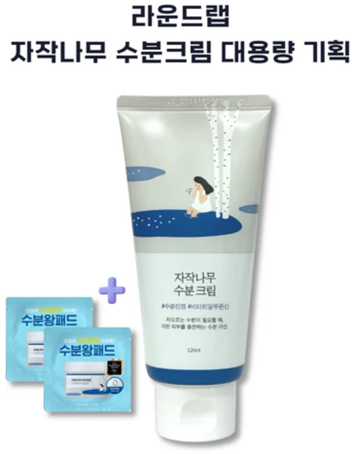 라운드랩 자작나무 수분크림, 120ml, 1개 - 쿠팡