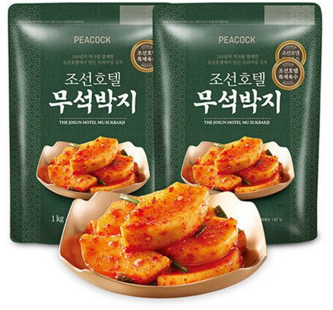푸드(SHINSEGAE FOOD) 피코크 조선호텔 무석박지 2kg (1kg X113132, 푸드(SHINSEGAE FOOD) 피코크 조선호텔 무석