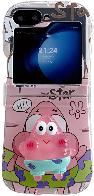 아펙시움 핸드폰케이스 갤럭시 z플립3 z플립4 z플립5 z플립6 z플립7 힌지보호 휴대폰 불룩한 입 캐릭터