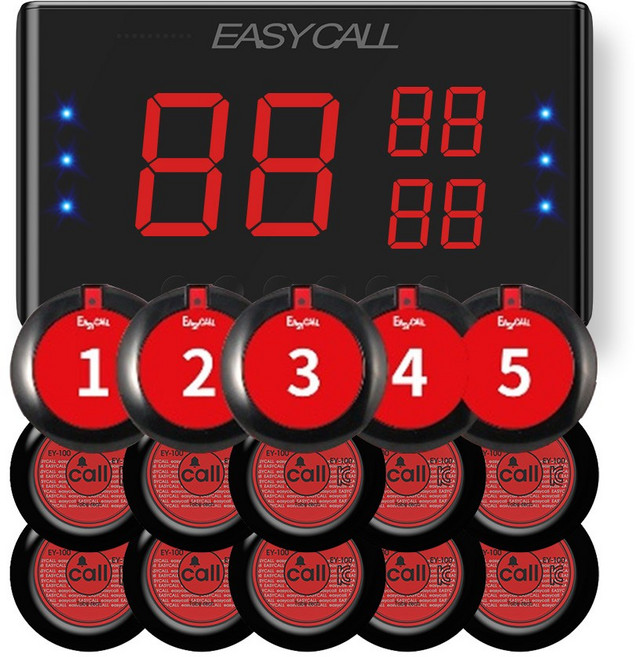 이지콜 무선 호출벨 세트 EY-2003 + 레드 15개